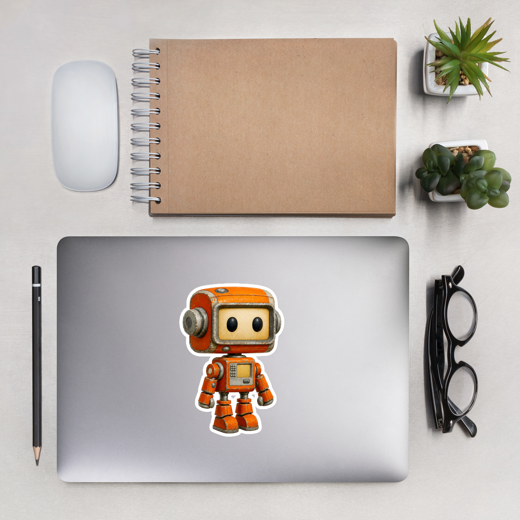 Nano Bot Bubble Free Stickers