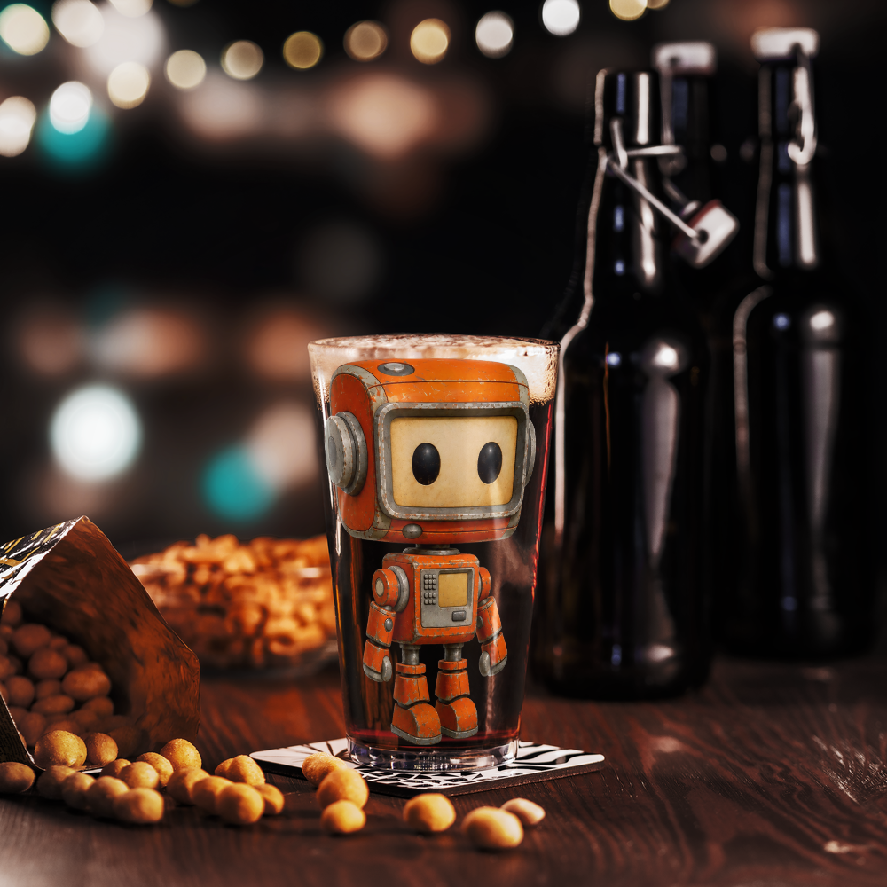 Nano Bot Shaker Pint Glass