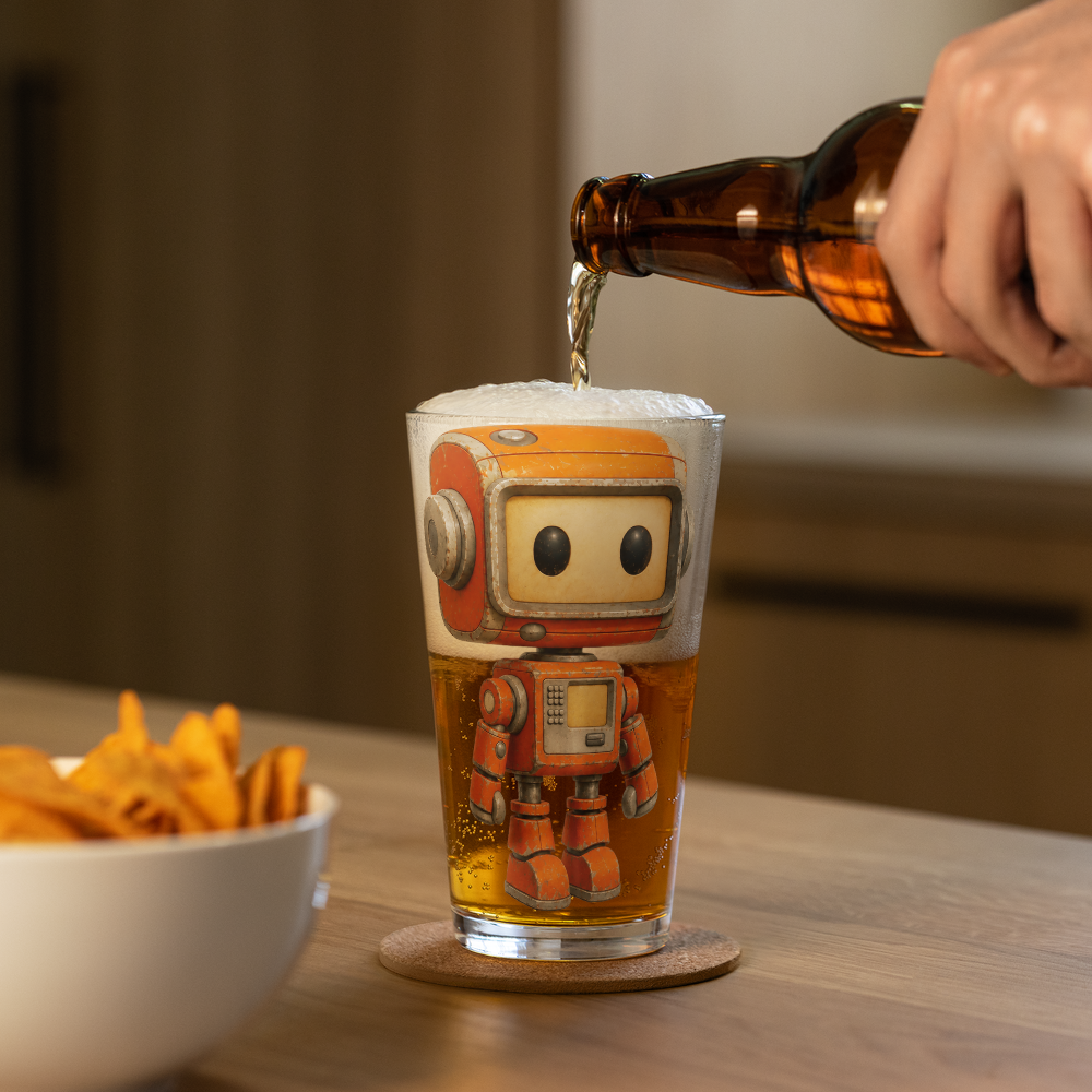 Nano Bot Shaker Pint Glass