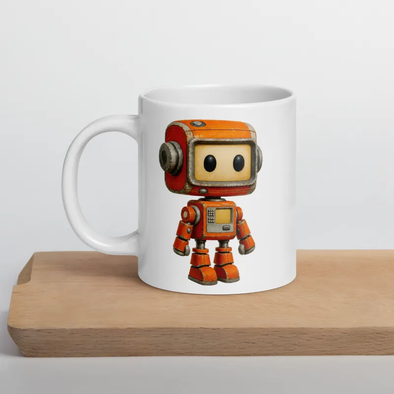 Nano Bot Large White Mug
