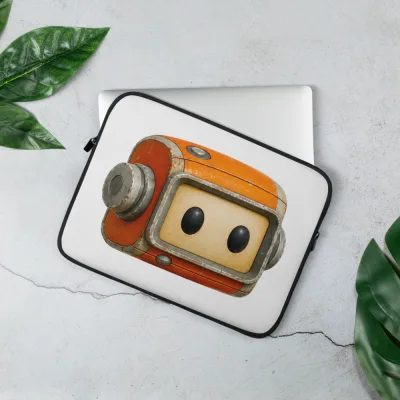 Nano Bot Head Laptop Sleeve